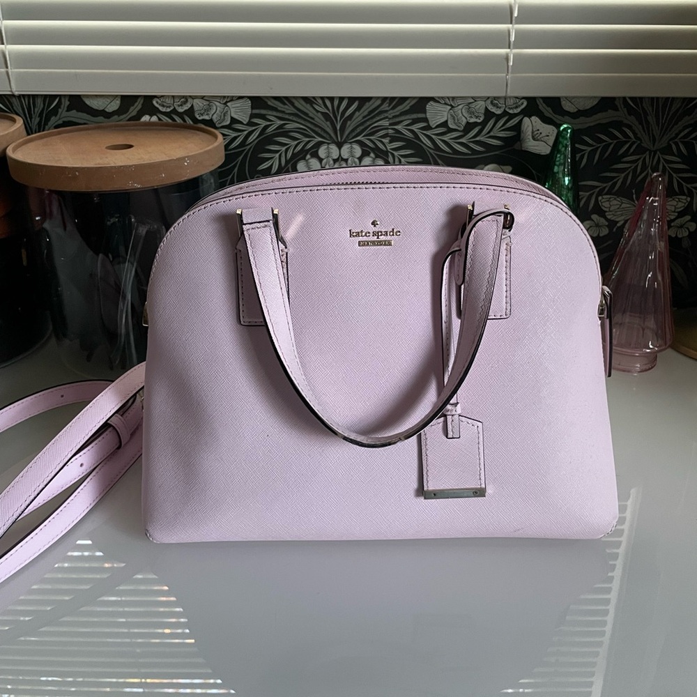 Kate Spade Cameron Street Lottie satchel handbag in a light pink